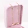 CollarCharming chain necklace for women - rose gold colour - 45cm length - sterling silver