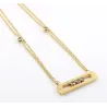 CollarCharming chain necklace for women - rose gold colour - 45cm length - sterling silver