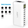 QC3.0 fast charger - 8-port USB HUB - LED display - 60WChargers