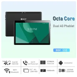 4G LTE tablet - 10.1 inch - 2GB RAM - 32GB ROM - Android 9 - Octa Core - Google Play - GPS - Bluetooth - WiFi - cameraTablets