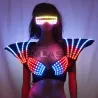 Colorful LED bra - luminous vest - sexy party outfit - for masquerade / HalloweenCostumes