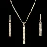 Conjuntos de joyasRhinestone Jewellery set for women  - necklace with earrings