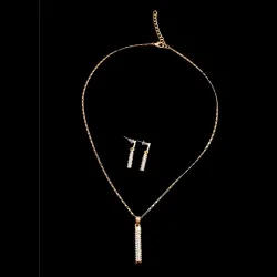 Conjuntos de joyasRhinestone Jewellery set for women  - necklace with earrings