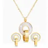 Conjuntos de joyasGold plated jewellery set - pendant necklace with earrings