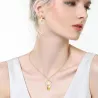 Conjuntos de joyasGold plated jewellery set - pendant necklace with earrings