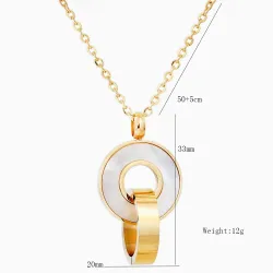 Conjuntos de joyasGold plated jewellery set - pendant necklace with earrings