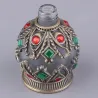 Vintage empty glass bottle - with crystals - perfume container - with dropper - 15mlPerfumes