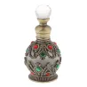 Vintage empty glass bottle - with crystals - perfume container - with dropper - 15mlPerfumes