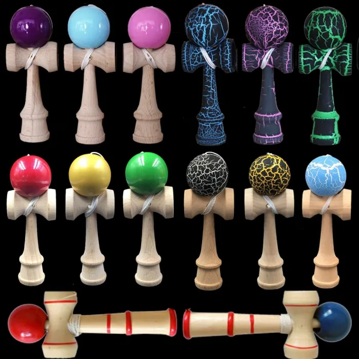 Hilandero inquietoJuguetes de madera Kendama - pelota de malabares - alivio del estrés / juguete educativo - para adultos / n...