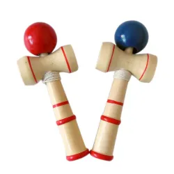 Hilandero inquietoJuguetes de madera Kendama - pelota de malabares - alivio del estrés / juguete educativo - para adultos / n...