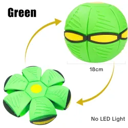 JuguetesForma de flor plana - bola de disco - OVNI volador - con LED - juguete arrojadizo
