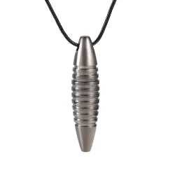 CollarCollar con colgante en forma de bala - soporte para cenizas de cremación conmemorativa - mini urna - abrible