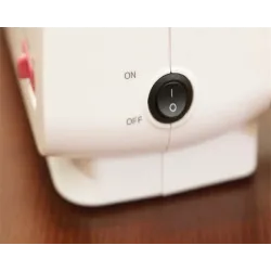 Mini electric sewing machine - dual speed - double threads - leaves / birds patternTextile