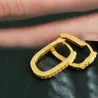 AretesPendientes geométricos de moda - con circonitas - plata de ley 925