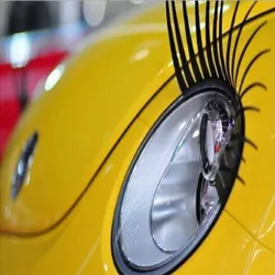 PegatinasDecoración de faros de coche - pegatina - pestañas negras 3D