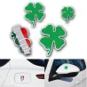 PegatinasAdhesivo de aluminio para coche/moto - trébol de la suerte de cuatro hojas