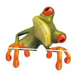 Car window sticker - peeking frog - waterproofStickers