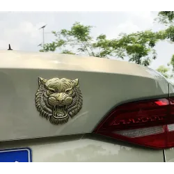 Car / motorcycle sticker - metal emblem - 3D tiger's headStickers