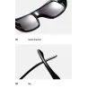Gafas de solGafas de sol grandes de moda - con tinte - con adorno de metal dorado - unisex