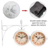 RelojesReloj de pared antiguo - doble cara - hierro blanco