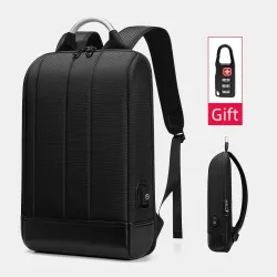 MochilasElegante mochila para portátil - extrafina - resistente al agua - con puerto de carga USB