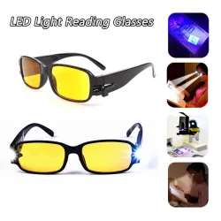 Reading glasses - yellow night vision lenses - with LED lightSunglasses