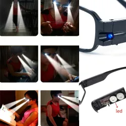 Reading glasses - yellow night vision lenses - with LED lightSunglasses