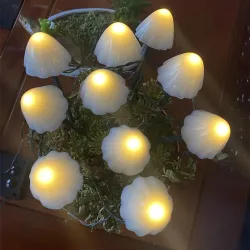 Solar string light - LED - with sticks - waterproof - mushrooms shapedSolar lighting