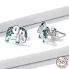 Stud earrings with mini elephantEarrings