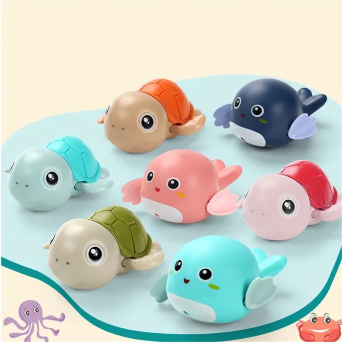 BebésJuguetes mecánicos de agua - con cuerda - animales de dibujos animados / tortuga / pingüino / pez