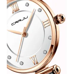 RelojesCRRJU - reloj de lujo de moda - Cuarzo - resistente al agua - acero inoxidable