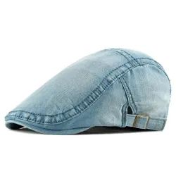 Sombreros & gorrasGorra plana / sombrero de moda - tipo pico de pato - denim lavado - unisex