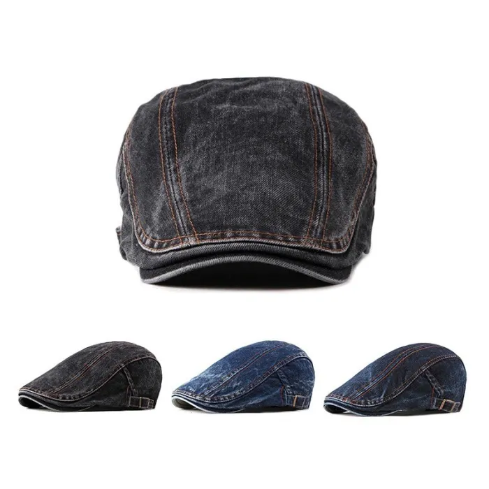 Classic denim cap - duckbill style visorHats & Caps