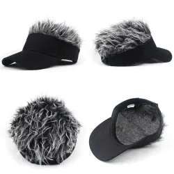 Baseball cap with spiked hairs - adjustableHats & Caps