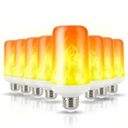 E27Bombilla LED parpadeante - efecto llama de vela - E14 / E27 / B22