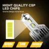 H1Bombilla LED coche / moto - 6000K - chip CSP - H1 / H3 / H7 / H11 / H4/9003/HB2 Hi/Lo / 9006/HB4 - 2 piezas