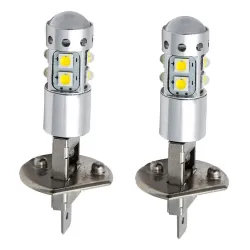 Car headlight bulb - H1 - 6000K - 80W - COB LED - 2 piecesH1