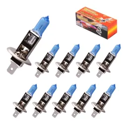 H1H1 - 100W - 12V - 5000k blanco - bombilla halógena - faro de coche - 10 piezas
