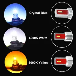 H3Bombilla LED para automóvil - antiniebla / señal / luz de conducción - súper brillante - H1 / H3 - 2 piezas
