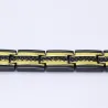 Trendy black / gold magnetic bracelet - stainless steel - unisex - 2 piecesBracelets