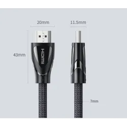 Ugreen - HDMI 2.1 cable - 8K/60Hz / 4K/120Hz - 48Gbps - HDR10 / HDCP2.2Cables