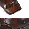 Flat baseball cap - with ear flaps - genuine leatherHats & Caps