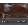 Flat baseball cap - with ear flaps - genuine leatherHats & Caps