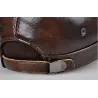 Flat baseball cap - with ear flaps - genuine leatherHats & Caps