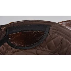 Flat baseball cap - with ear flaps - genuine leatherHats & Caps