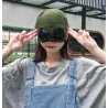 Cotton baseball cap - with glasses - adjustable - unisex - pilot styleHats & Caps