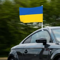 PegatinasBandera de Ucrania - decoración de coche - 4 piezas