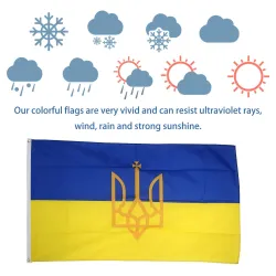 PegatinasBandera nacional de Ucrania - 150 * 90 cm