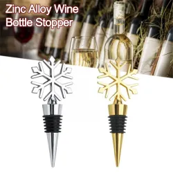 BarTapón para botella de vino - vacío - aleación de zinc - en forma de copo de nieve