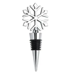 BarTapón para botella de vino - vacío - aleación de zinc - en forma de copo de nieve